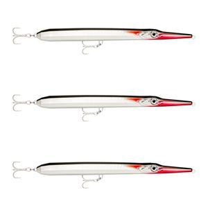 3x Rapala 22cm Flash X Skitter Floating Topwater Fishing Lures - Silver