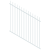 ProtectorAl 350-1200 x 1200mm Pearl White Raked 16-30º Picket Top Pool Fence Panel