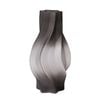 SOGA 33cm Grey Glass Vase – Bubble Texture