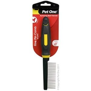 Fine 42 Pin Dog Comb for Dogs with Medium & Long Hair (42 Pins) (Pet One)