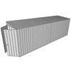 Build-a-Shed 1.5 x 6 x 2m Skillion Shed without Side Doors - Zinc
