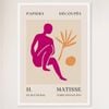 Galrie Papiers Découpés H. Matisse Art Print Pink Silhouette (1955), White Frame, A3 30 x 42cm (12 x 16inch)