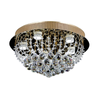 8 Light Crystal Ceiling Light Fixture - Delessi Accuto  - Gold