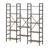 Oikiture 14 Tier Display Shelf Stand Bookshelf Metal Storage Industrial 1.76m