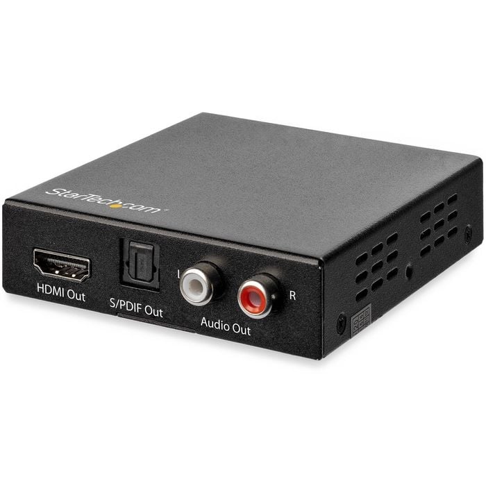 Startech.com Hdmi Audio Extractor With 40k 60hz - Hdmi Audio De-embedder - Hdr - Toslink Optical Audio