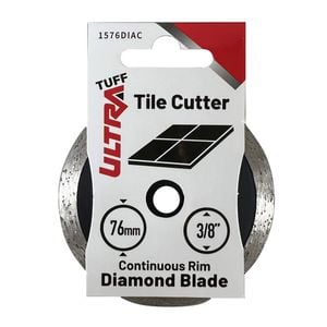 Ultra Tuff 76mm dia Continuous Rim Diamond Blade