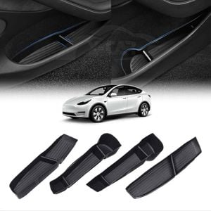 Tesla Model Y 2022-2025 Car Door Side Storage Box Tray Organizer Accessories Front & Rear