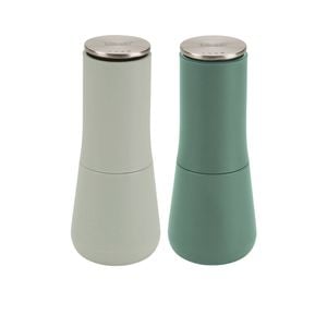 Joseph Joseph Milltop Salt and Pepper Mill Set Editions Sage