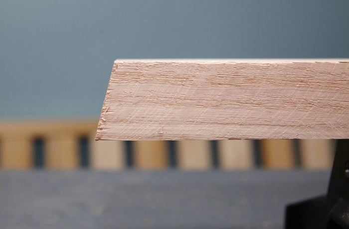 Piece of timber cut at an angle