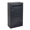Sandleford 75cm Black Matte York Parcel Letterbox - Black