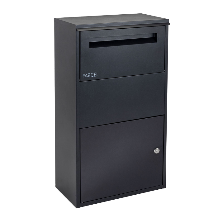 Sandleford 75cm Black Matte York Parcel Letterbox - Black