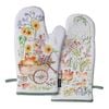 Ashdene Garden Hens Set Of 2 Oven Mitts