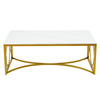 Mayalu Rectangle Coffee Table in Gold