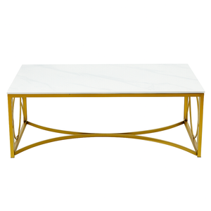 Mayalu Rectangle Coffee Table in Gold