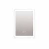 P&P 40x50cm White Mirror With Silver Frame LED Bathroom Mirror
