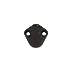 Cal Custom Fuel Pump Block Off Plate Black Anodised Aluminium, Big Block Chev, Mopar, Windsor 289 302 351, Holden 186 202