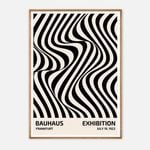Galrie Bauhaus 1923 Exhibition Poster Art Print Modernist Design, Wood Frame, A4 21 x 30cm (8 x 12inch)