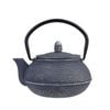 Teaology Traditional Japanese Design Cast Iron Teapot 600ml Dark Blue/Silver