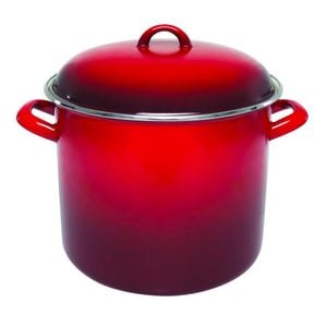 Chasseur Stock Pot Enamel On Steel Medium 24cm / 8.2l Red