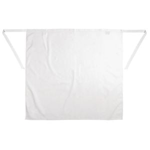 Whites Classic Chefs Clothing Bistro Apron Polycotton White Hospitality Uniform Accessory