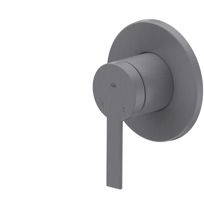 Greens Gunmetal Penny Shower Mixer With FloBOOST Technology