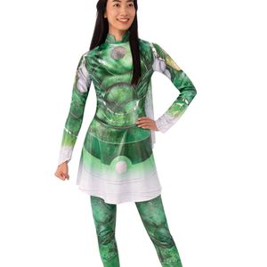 Sersi Costume Eternals Marvel Girls Halloween Fancy Dress Green White