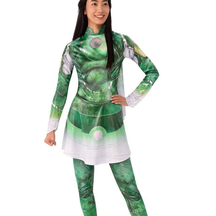 Sersi Costume Eternals Marvel Girls Halloween Fancy Dress Green White