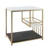 Costway Side Coffee Table W/shelf Bedroom Living Office