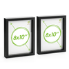 Nicola Spring 3d Box Photo Frames - 8" X 10" - Pack Of 2