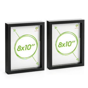 Nicola Spring 3d Box Photo Frames - 8" X 10" - Pack Of 2