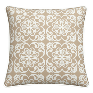 Mojo 60cm Moroccan Beige Cushion Cover with Pipe