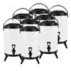 SOGA 8X Stainless Steel Insulated Beverage Dispenser with Tap 16L White