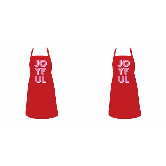 2PK Annabel Trends Cotton Screen Print Apron Cooking Bib Christmas Joyful