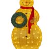 Christabelle 150cm Gold Outdoor Christmas Snowman with Lights