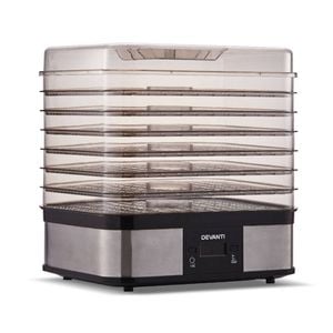 Devanti 7 Trays Food Dehydrators Fruit Beef Maker Dehydrator Stainless Steel