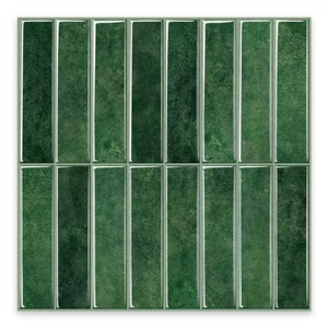 HanWood 300 x 300mm Emerald Brick Peel & Stick Adhesive Tiles 0.45m2