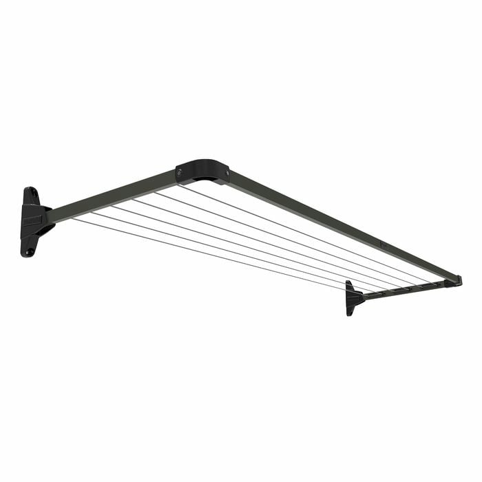 Daytek Slim Fold Down Clothesline - Timber Grey