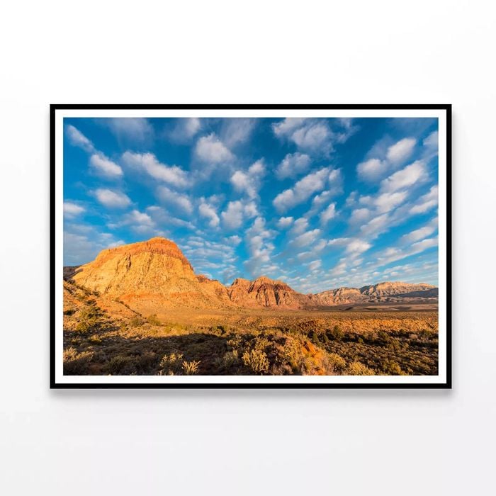 Light With Partly Cloudy Sky  Print 100% Australian Made 120x90cm  (Poster)