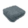 Julietta Soft Faux Fur Throw Rug 127 x 152 cm Slate Grey