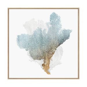 Artey | Delicate Coral III - Framed Canvas - Natural Frame - 140 x 140cm