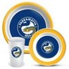 NRL 3 Piece Dinner Set - Paramatta Eels - Melamine Plate, Bowl, Cup