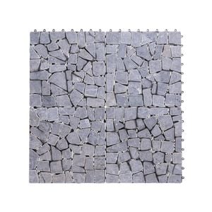 Tuscan Path Charcoal Travertine Click Tile Flooring