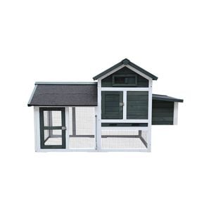 Furtastic Large Chicken Coop & Rabbit Hutch With Ramp - Green