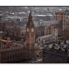 Aerial View Of Big Ben and London  Print 100% Australian Made 120x90cm  (Poster)