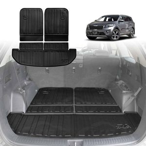 3 Pcs Boot Liners for Kia Sorento UM Series 2015-2020  Cargo Trunk Mat Luggage Tray