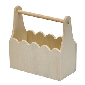 All Set 12 x 6 x 12cm Plywood Storage Basket
