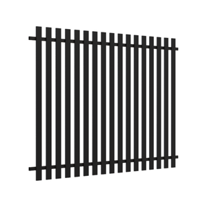 RapidFence 2200 x 1500mm Black Classic Picket Fence Panel