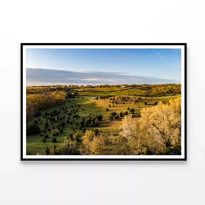 Sunrise over a Countryside  Print 100% Australian Made 120x90cm  (Poster)