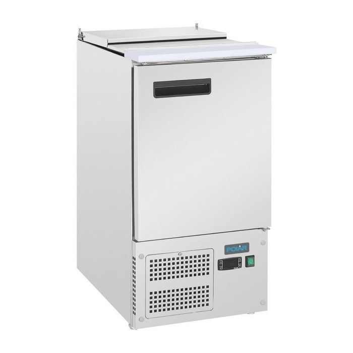 Polar G Series Saladette Prep Counter Fridge 1 Door 109l Stainless Steel Commercial Kitchen Refrigeration