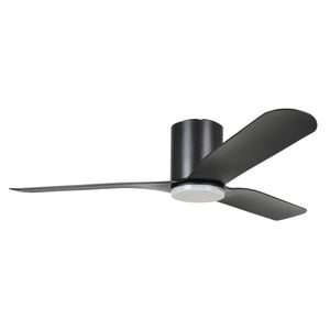 Eglo Iluka 52" Dc Fan 18w Led Tri-col Black Hugger